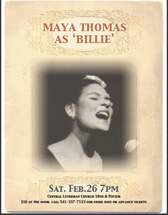 Concert poster for Billie