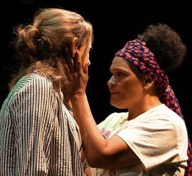 Maya Francine Thomas in a close scene with Mary